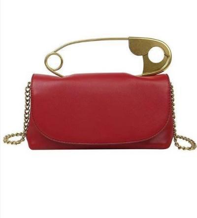 Safety Pin Clutch red