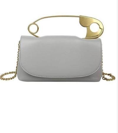 Safety Pin Clutch grey